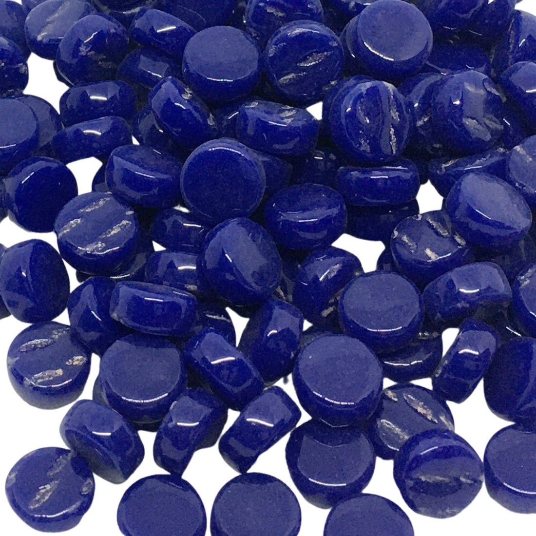 Verre Mosaique - glass mosaic -Glasmosaik-glasmozaïek-Mini Rondjes 8mm Koningsblauw - mosaicshop