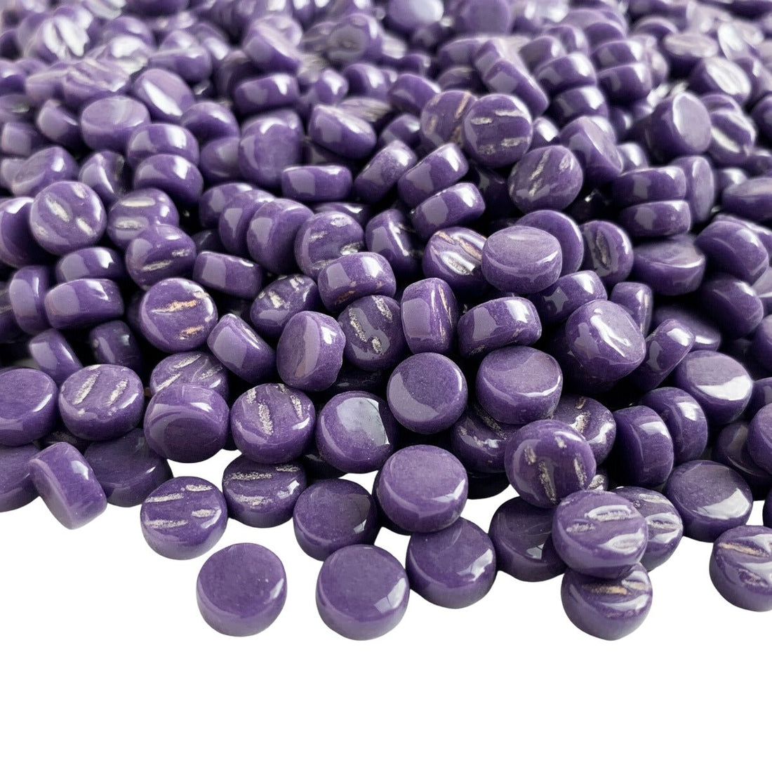 Lasimosaiikki – Minipyörylät 8mm kuninkaanpurppura - mosaicshop
