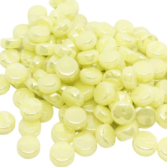 Mini Rondjes Parelmoer 8mm Albast