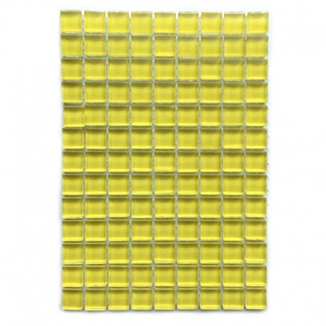 Lasimosaiikki – Murrini 10mm sitruuna - mosaicshop