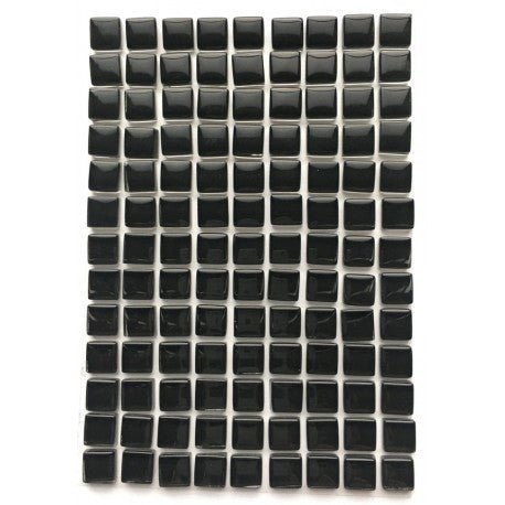 Lasimosaiikki – Murrini 10mm musta - mosaicshop