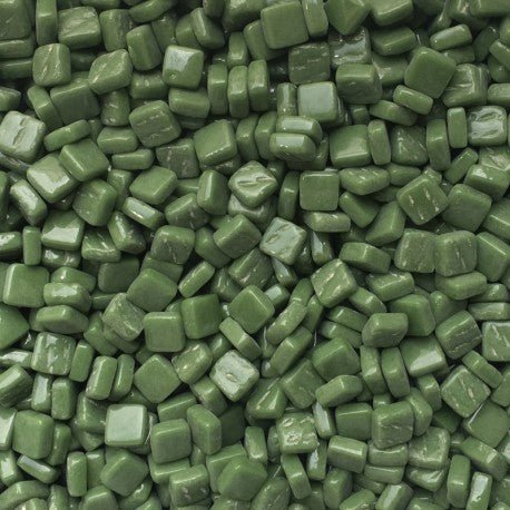 Lasimosaiikki – Ottoman 8mm männynvihreä - mosaicshop