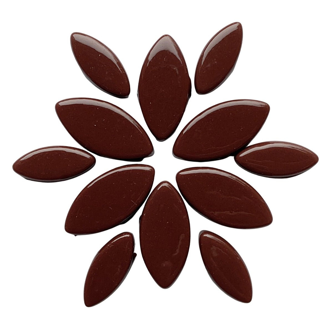 Lasimosaiikki – Ottoman-terälehdet bordeaux - mosaicshop