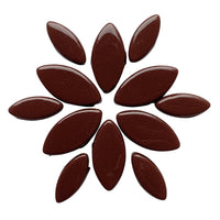 Lasimosaiikki – Ottoman-terälehdet bordeaux - mosaicshop