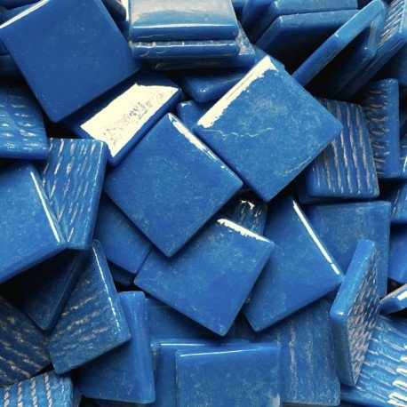 Lasimosaiikki – Pâte de Verre 25mm tummanturkoosi - mosaicshop