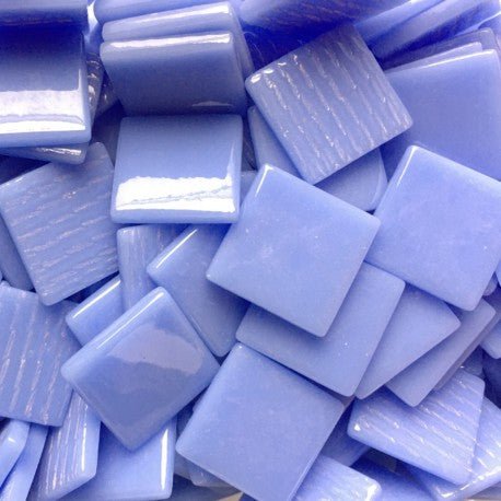 Lasimosaiikki – Pâte de Verre 25mm vaaleansininen - mosaicshop