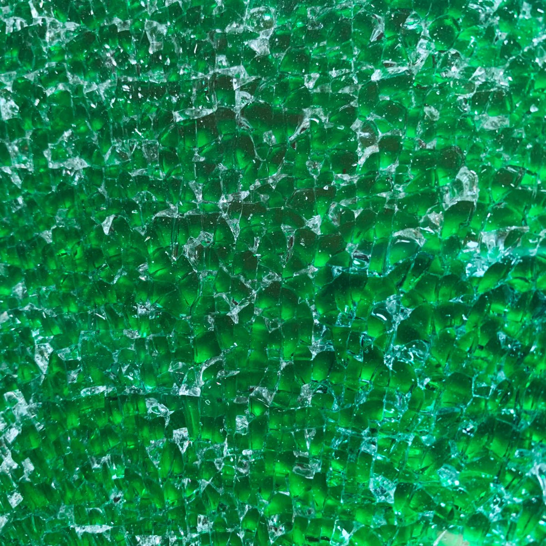 Lasimosaiikki – Safety Glass vihreä - mosaicshop