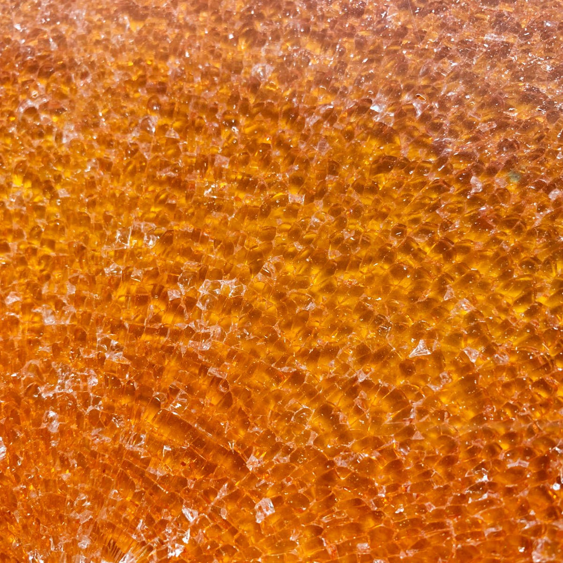 Lasimosaiikki – Safety Glass oranssi - mosaicshop