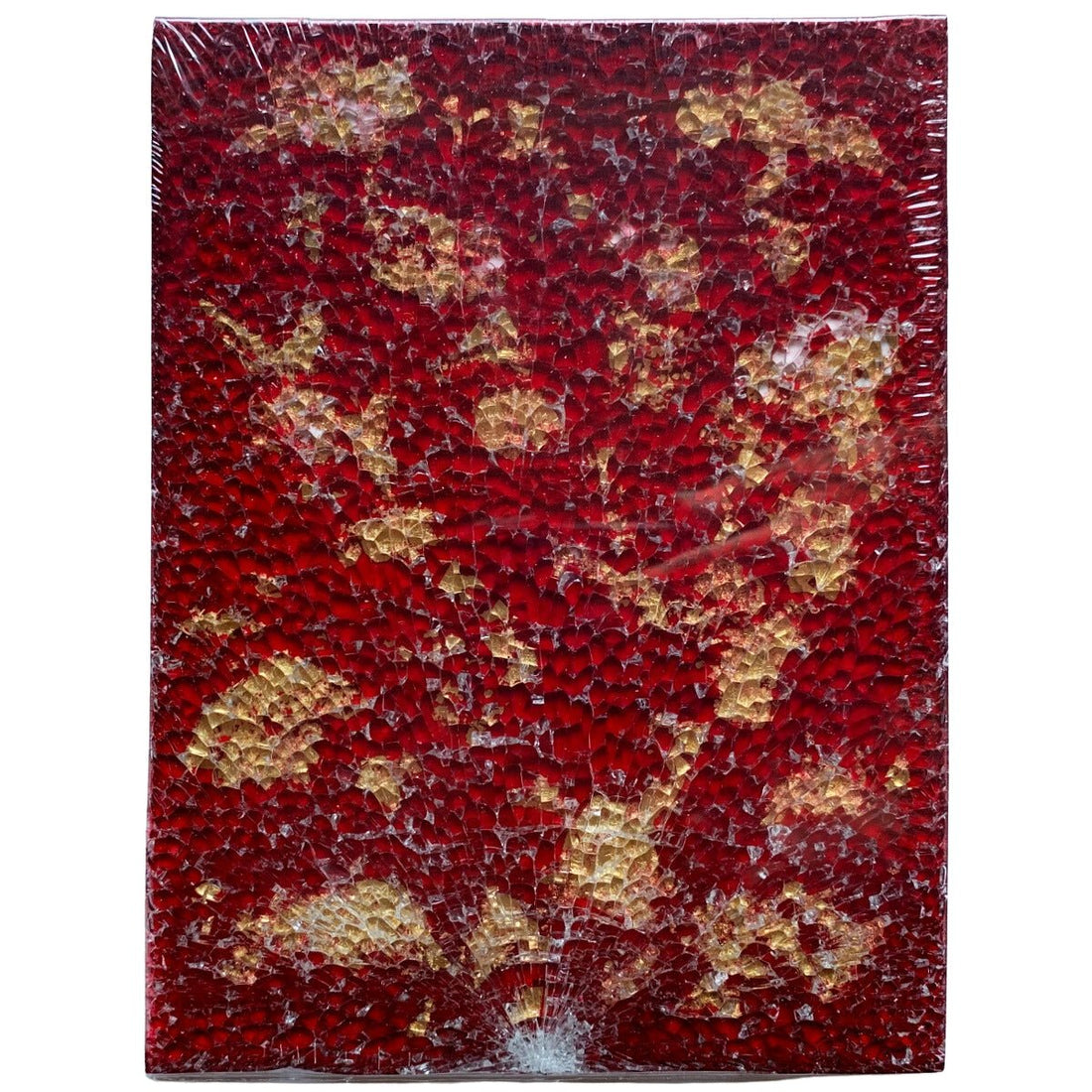 Lasimosaiikki – Safety Glass punainen kulta - mosaicshop
