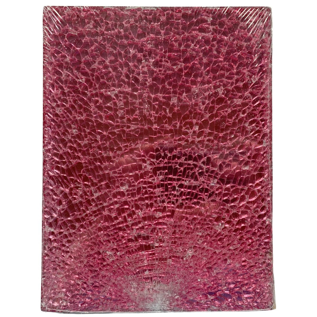 Lasimosaiikki – Safety Glass vaaleanpunainen peili - mosaicshop