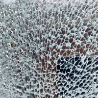 Lasimosaiikki – Safety Glass hopeinen peili - mosaicshop