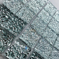 Lasimosaiikki – Pintakuvioitu peilimosaiikki 20mm - mosaicshop