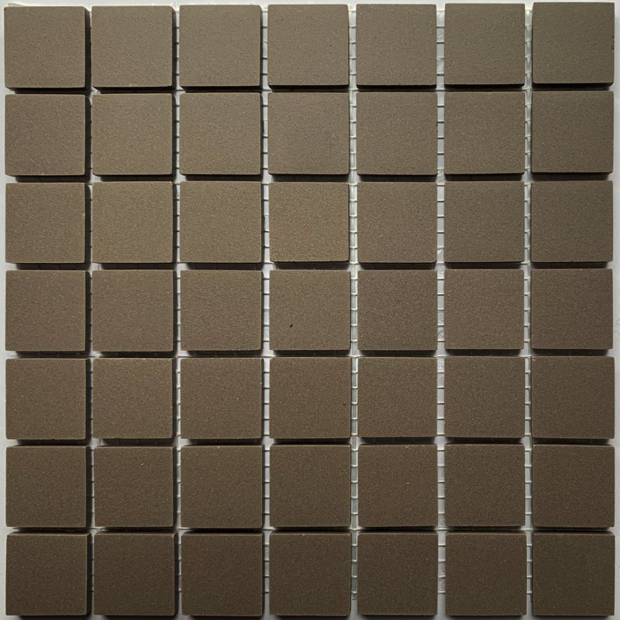 Winckelmans Anthracite – matte mozaïektegels van 20x20 mm op gaas