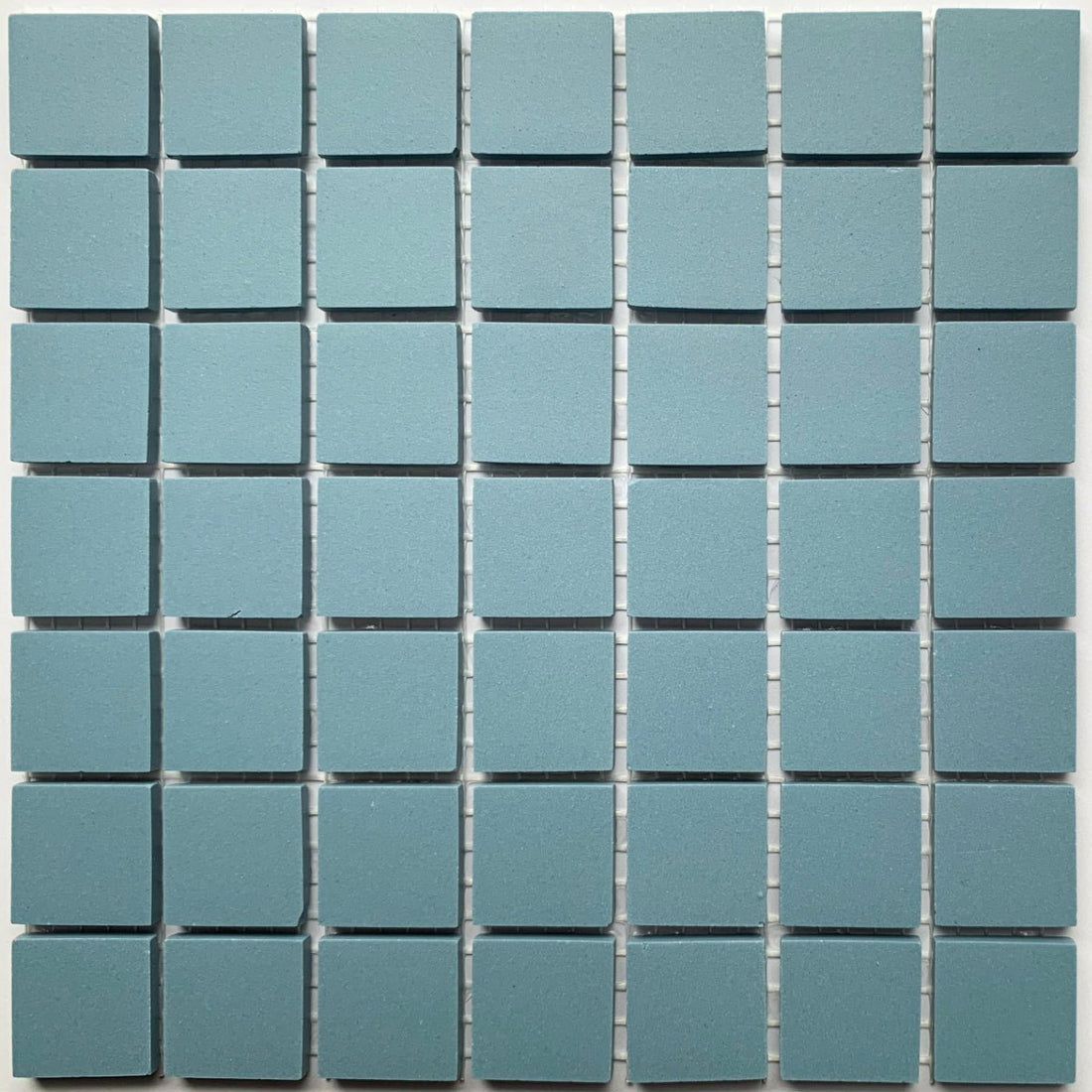 Winckelmans Bleu – matt 20x20 mm mosaic tiles on mesh