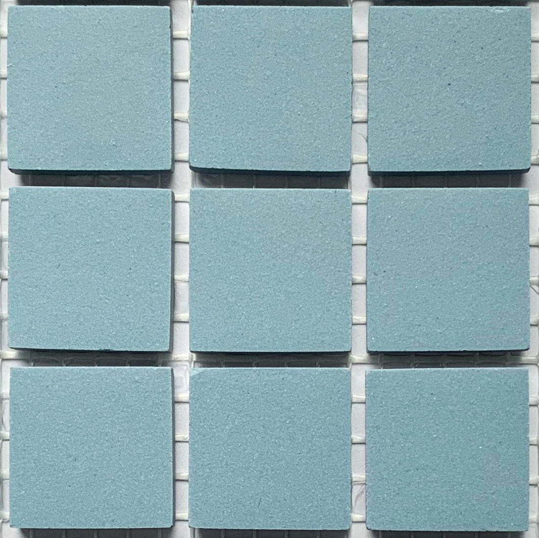 Winckelmans Bleu – matt 20x20 mm mosaic tiles on mesh