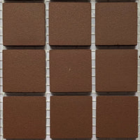 Winckelmans Brun – mattapintaiset 20x20 mm mosaiikkilaatat verkkoon kiinnitettyinä