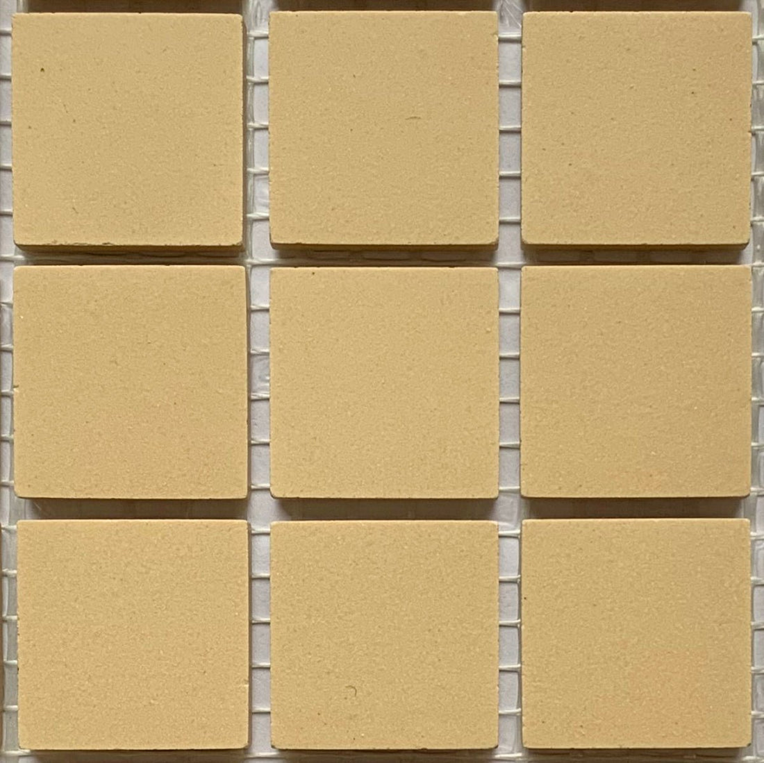 Winckelmans Cognac – matte mozaïektegels van 20x20 mm op gaas