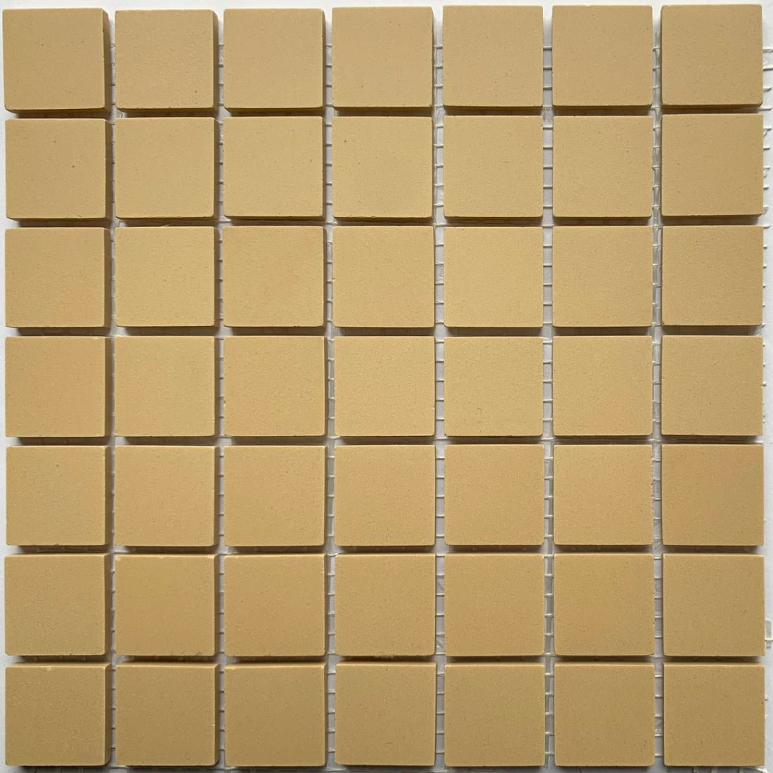 Winckelmans Cognac – matte mozaïektegels van 20x20 mm op gaas