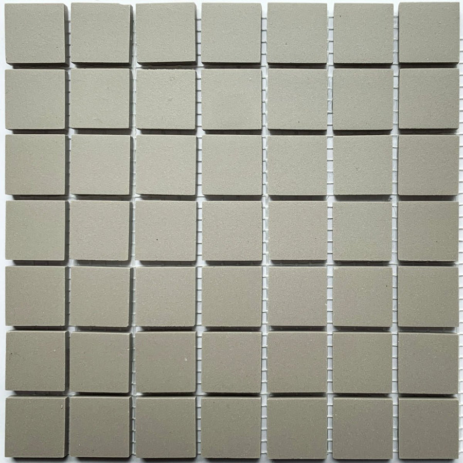 Winckelmans Gris Pale – matte mosaikfliser på 20x20 mm på net