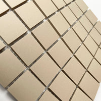 Winckelmans Linen – matta mosaikplattor, 20x20 mm på nät