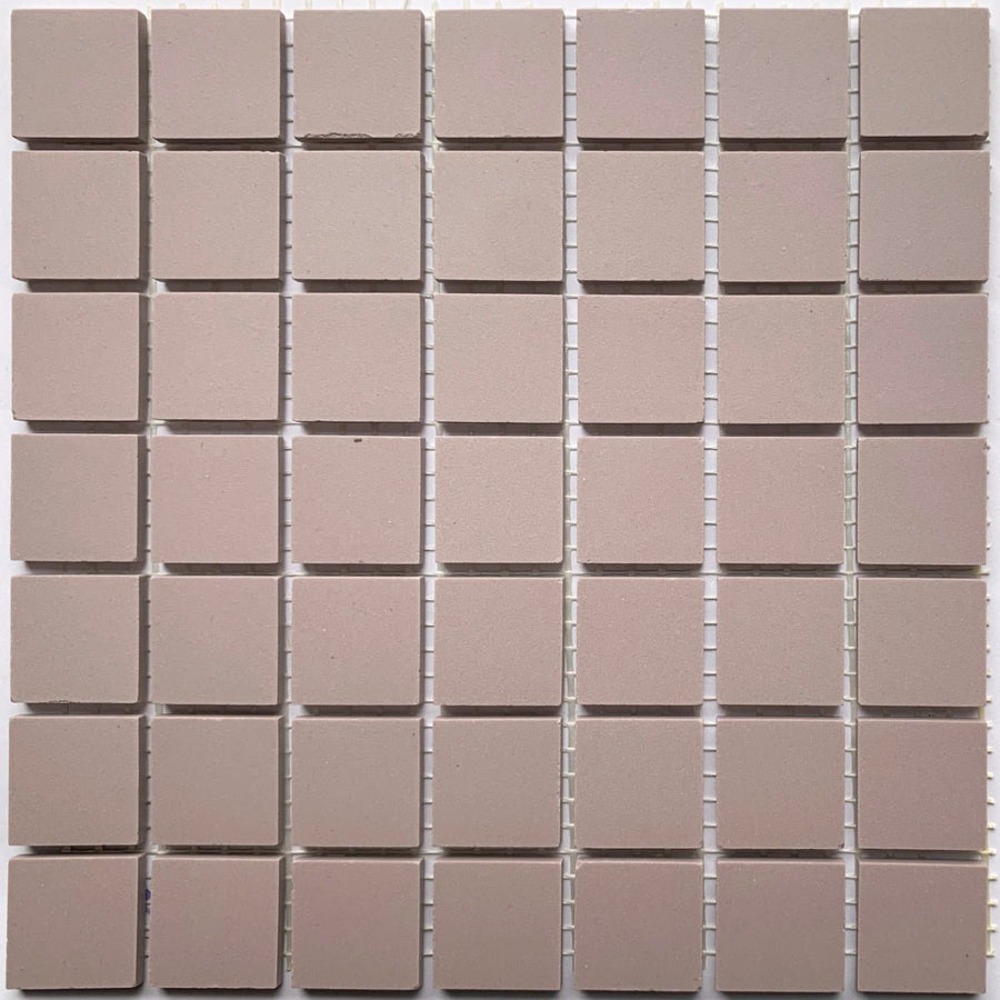 Winckelmans Parme – mattapintaiset 20x20 mm mosaiikkilaatat verkkoon kiinnitettyinä