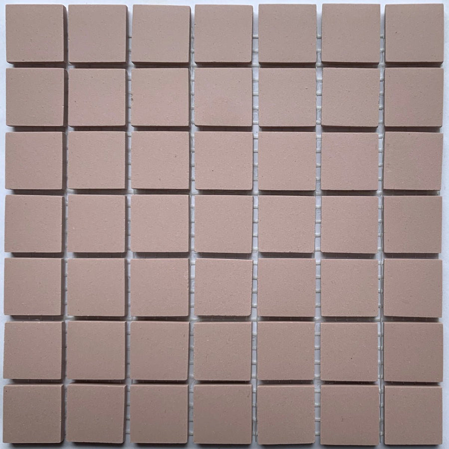 Winckelmans Rose – matte mozaïektegels van 20x20 mm op gaas