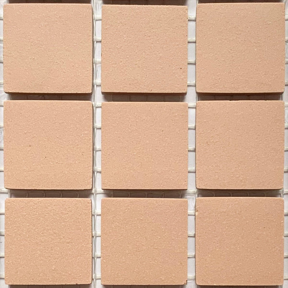 Winckelmans Vieux Rose – matt 20x20 mm mosaic tiles on mesh