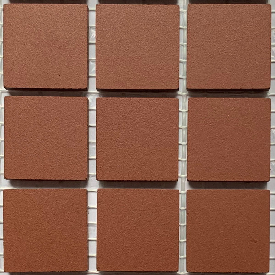 Winckelmans Rouge – matta mosaikplattor, 20x20 mm på nät