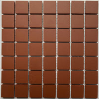 Winckelmans Rouge – matta mosaikplattor, 20x20 mm på nät