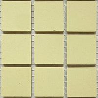 Winckelmans Vanille – matte Mosaikfliesen im Format 20x20 mm auf Netz