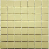Winckelmans Vanille – matte Mosaikfliesen im Format 20x20 mm auf Netz