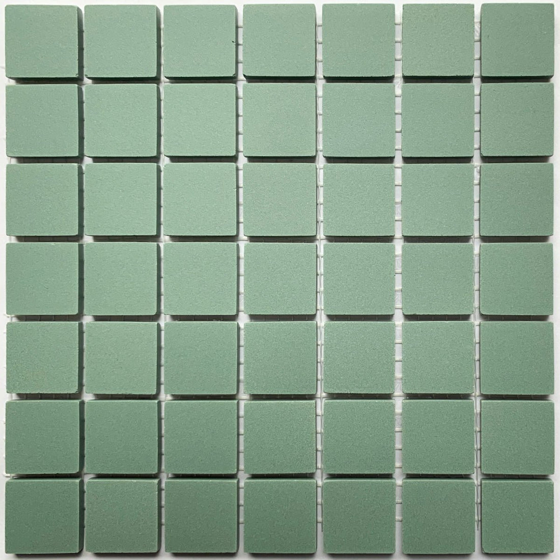 Winckelmans Vert – matte mozaïektegels van 20x20 mm op gaas