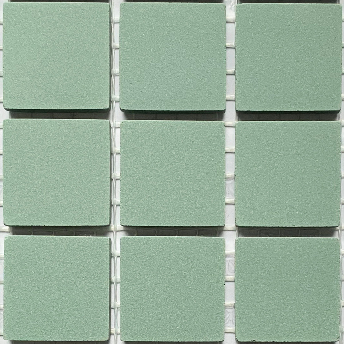 Winckelmans Vert – matte mozaïektegels van 20x20 mm op gaas