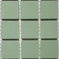Winckelmans Vert Pale – matte Mosaikfliesen im Format 20x20 mm auf Netz